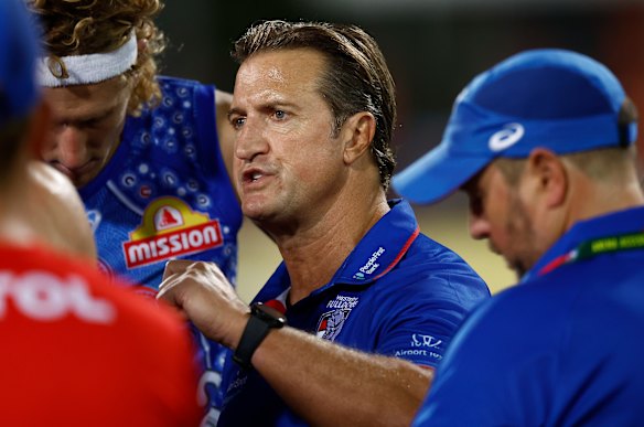 New deal: Luke Beveridge has suggested a contract extension is not far off.