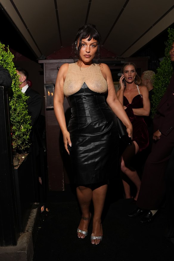 Paloma Elsesser at the Met Gala after-party. 