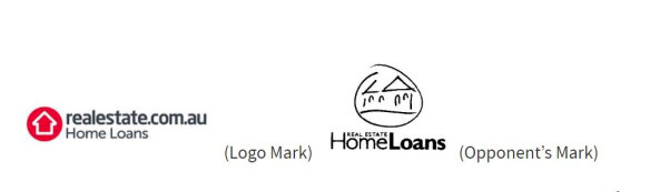 The logos at the centre of the trademarks objection case. 