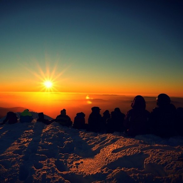 FINALIST: First summit sunset of the season.