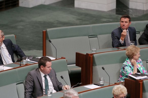 Former Prime Minister Tony Abbott did not take his back bench seat for question time at Parliament House in Canberra on Tuesday 15 September 2015. 