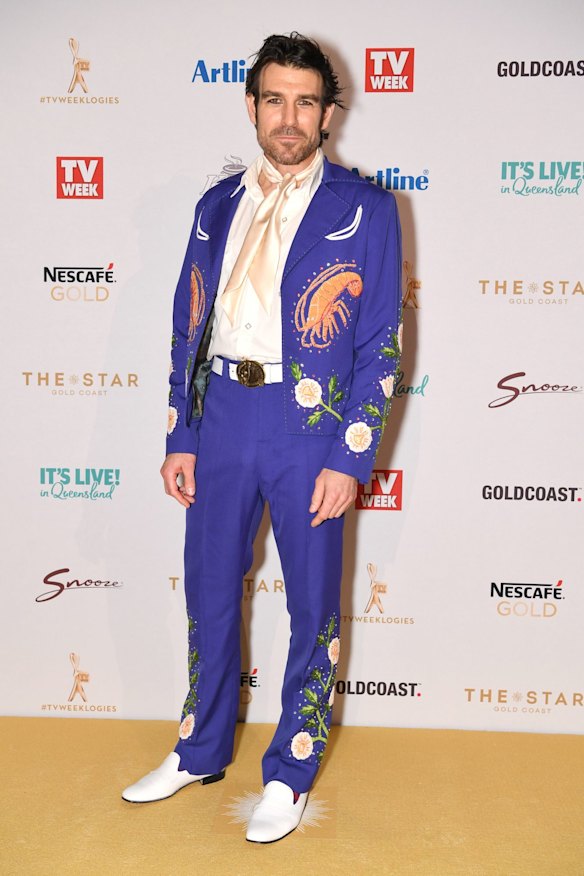 Rohan Nichol arrives at the 2019 Logie Awards at The Star Casino on the Gold Coast.