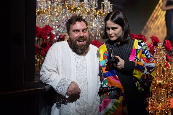 Romance Was Born designers Luke Sales and Anna Plunkett, winners of the Best Australian Womenswear award.