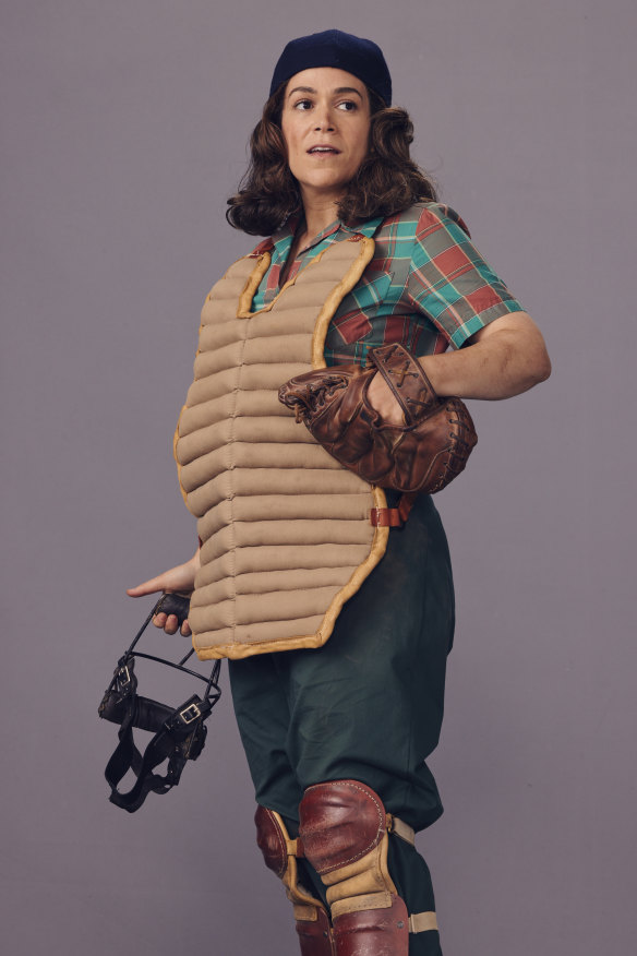 Abbi Jacobson as Carson Shaw in A League Of Their Own.