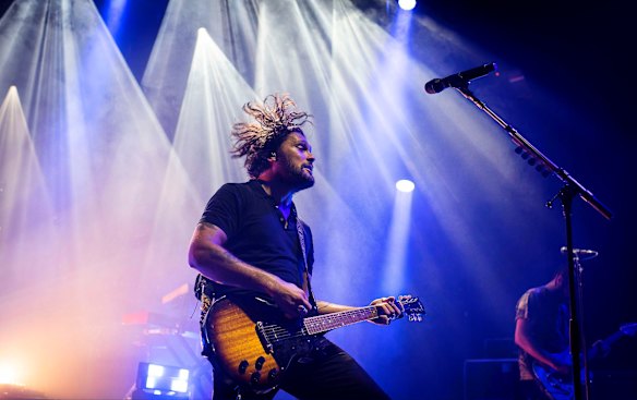 David Le'aupepe of Gang of Youths preforms at the Enmore Theatre, November 22 2018.