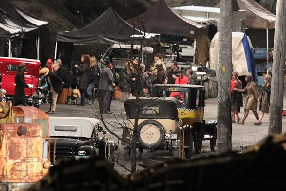 Film set at the Balmain Power House, the film set for the movie <em>The Great Gatsby</em>.