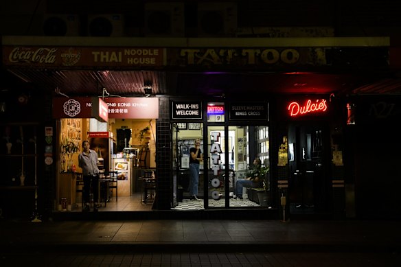 Night time in Kings Cross 10th February 2021. 