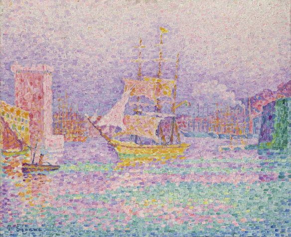 Paul Signac's "Leaving the Port of Marseille".