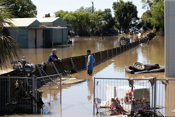 Woodburn, in the Northern Rivers region of NSW, was inundated with water and locals have just begun the enormous clean up process. 