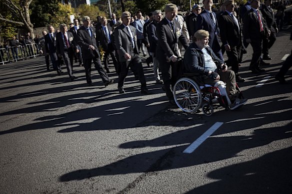 Around 4000 people took part in the ANZAC Day march.