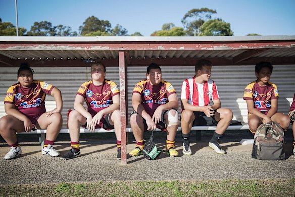 The reserves bench awaits their turn.
