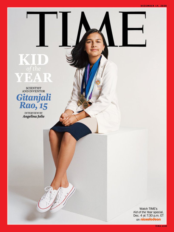 Colorado high school student and young scientist Gitanjali Rao who has been named Time magazine's first-ever "Kid of the Year." 