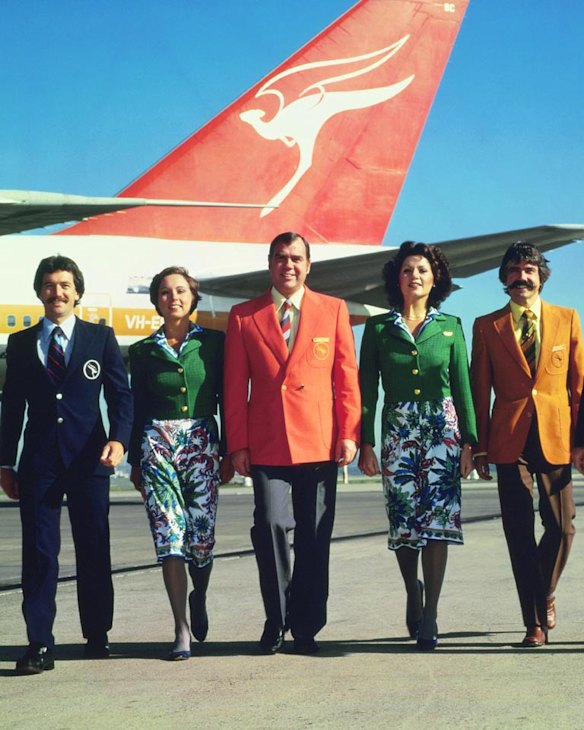 Qantas uniforms 1974-1985.