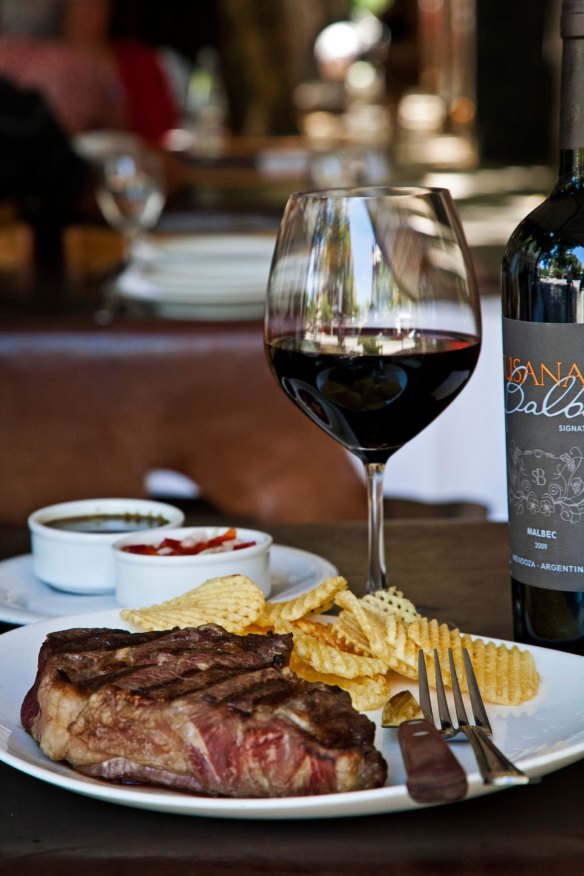 In Argentina, a steak and a glass of Malbec may only cost you $31.