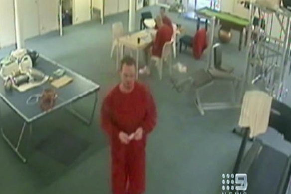 Car Williams, front, inside jail.