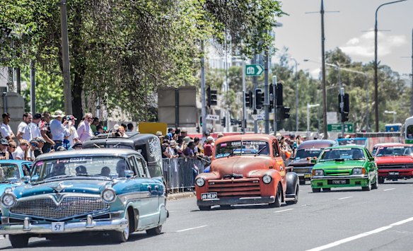 The annual Street Machine Summernats City Cruise is the once a year spectacle that stops the nation’s capital, as hundreds of glistening automotive masterpieces rumble down Northbourne Avenue to the delight of thousands of onlookers.
