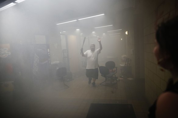 Protesters take over the Minneapolis police 3rd Precinct building.