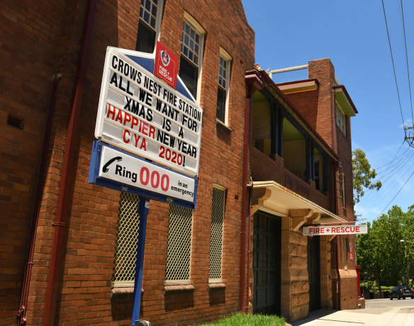 Crows Nest fire station closed for a deep clean on Sunday.