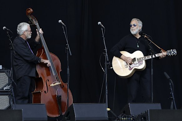Yusuf Islam/Cat Stevens sings during a national remembrance service in Hagley Park.