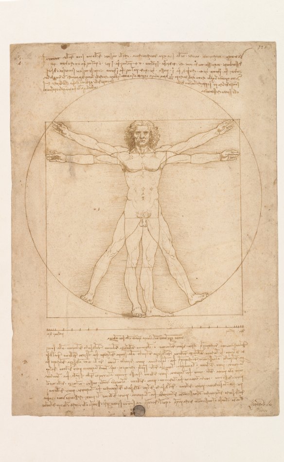 Leonardo Da Vinci's Vitruvian Man. 