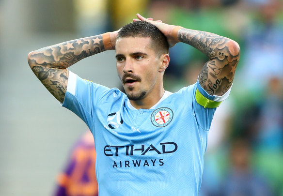 Melbourne City star Jamie Maclaren is no fan of the VAR.