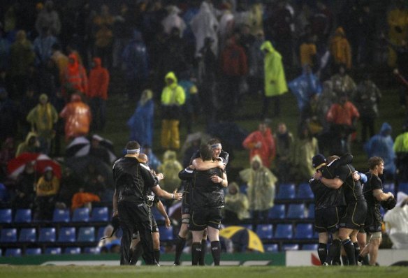 Scotland celebrates as the crowd wonders what happened to their Wallabies.