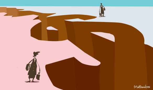 Women are being disadvantaged by a pay and superannuation gender gap.