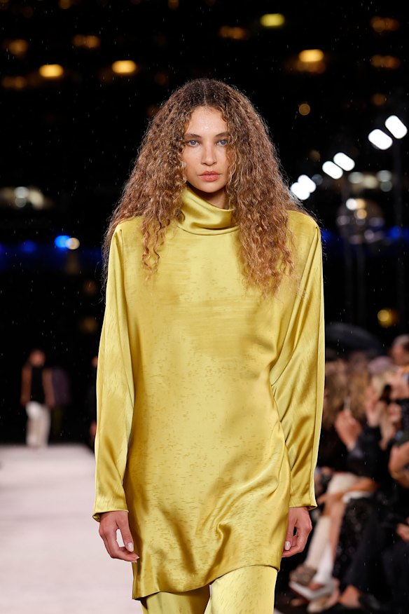 The Carla Zampatti show on day one of Australian Fashion Week at the Park Hyatt Sydney.