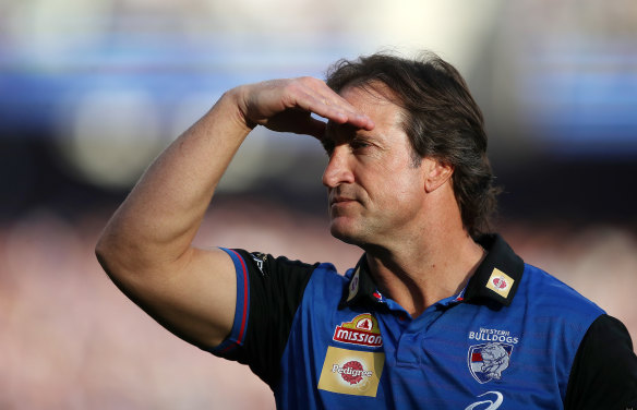 On the hunt: Luke Beveridge is seeking a contract extension with the Western Bulldogs.