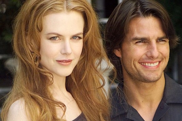Tom Cruise and Nicole Kidman in Paris, 1999. 