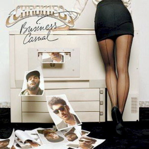 Unreconstructed: The cover art for Chromeo's 2010 album <i>Business Casual</i>.