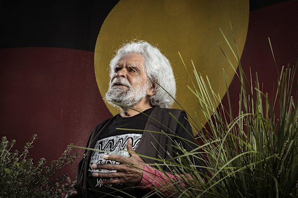 Uncle Jack Charles at the VAHS (Victoria Aboriginal Health Service) in Fitzroy.