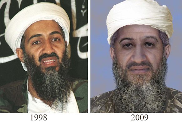 An "age progressed" photograph of Osama bin Laden.