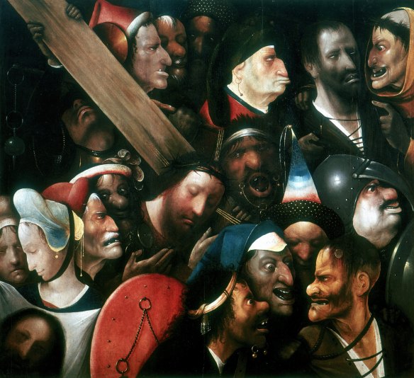 The gruesome thugs of Hieronymous Bosch’s Christ Carrying the Cross (1515-16).