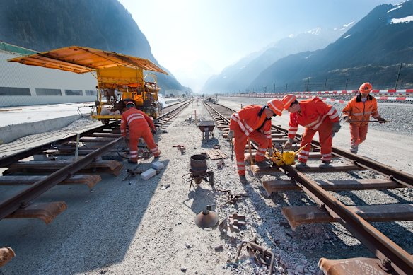 The Gotthard Base Tunnel, Switzerland.