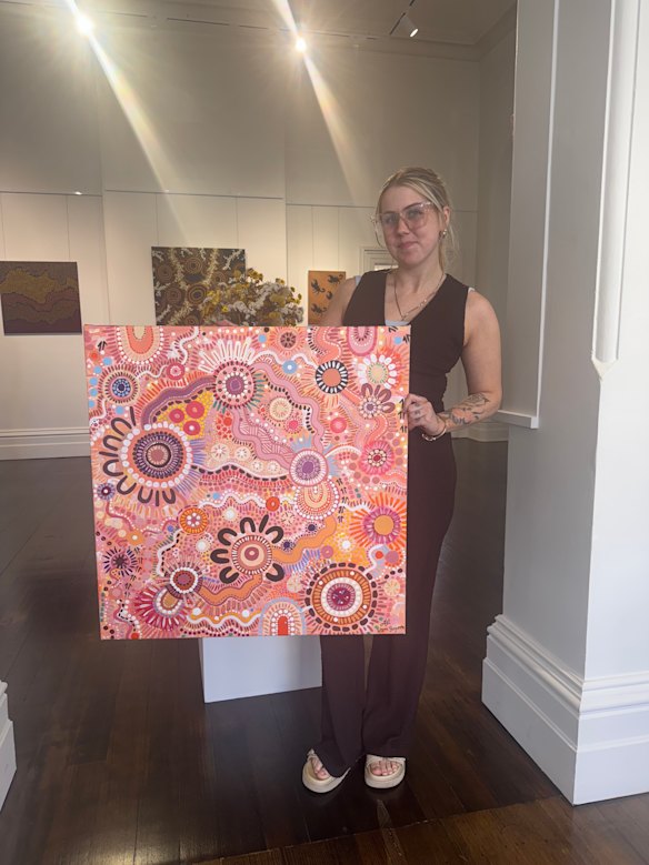 Alisha Fagan, who turned to art as a form of rehabilitation during her time in prison.