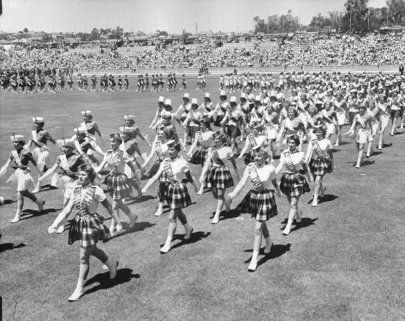 Opening ceremony at the Perth Commonwealth Games, November 23, 1962.