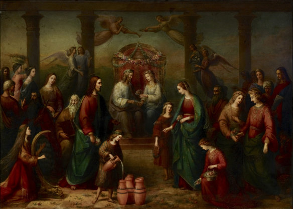 The marriage feast at Cana of Galilee 1861, reworked 1863, part of the Art Gallery’s first exhibition.
