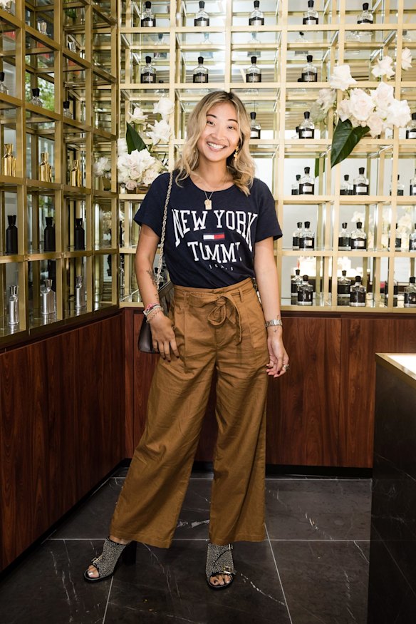 Helen Chik at the opening of the Creed Australian flagship store.