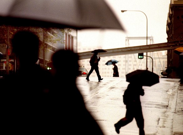 A wet Sydney in 1999. 