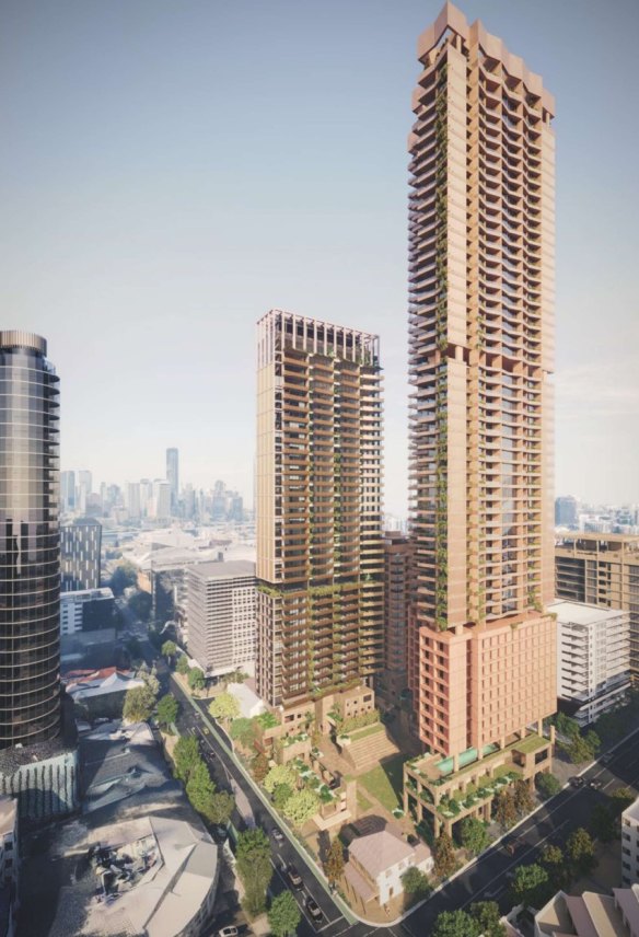 Render of the proposed 50-storey development.