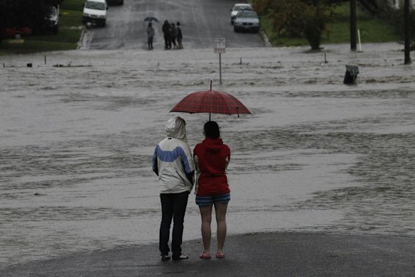 Cooma Creek swells in southern NSW.
