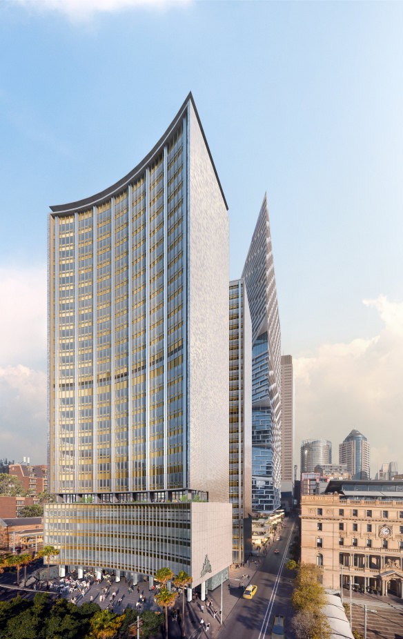 An artist’s impression of the revamped 33 Alfred Street.