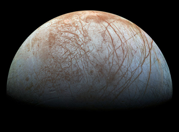 New data from the Galileo spacecraft's 1997 flyby of Jupiter's moon Europa strengthen the case that Europa has an ocean trapped beneath an icy surface that spews material into space.