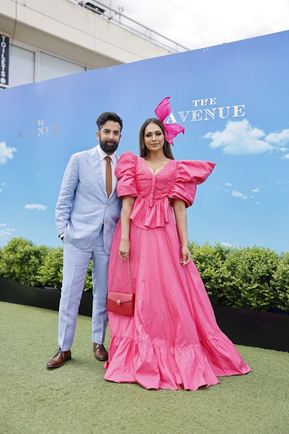 Sharon & Ankur Johal. Caulfield Cup Day Saturday 15 October 2022 