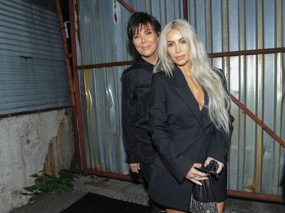 Usually rocking a signature dark-toned hair style, as seen here at the Alexander Wang Spring 2018 show, Kris Jenner has now followed in her daughter Kim Kardashian's footsteps by deciding to test out blonde locks. 