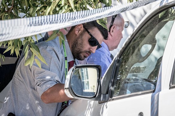 ACT police officers at Hall Best Lane, Gungahlin investigate the suspicious death of a 56-year-old man. 
