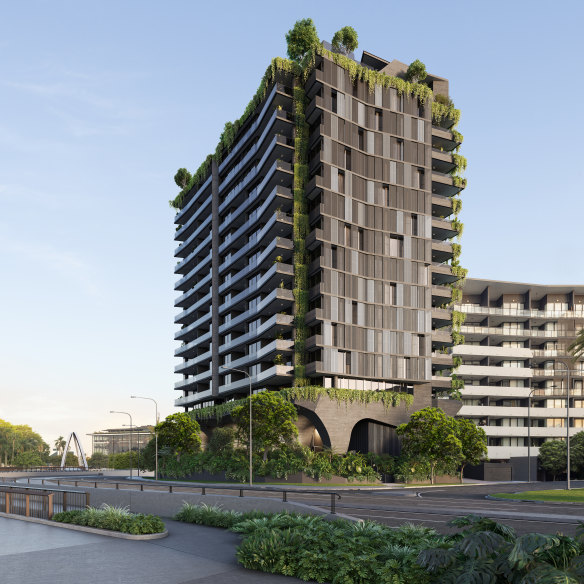 The building will stand on busy Kingsford Smith Drive.
