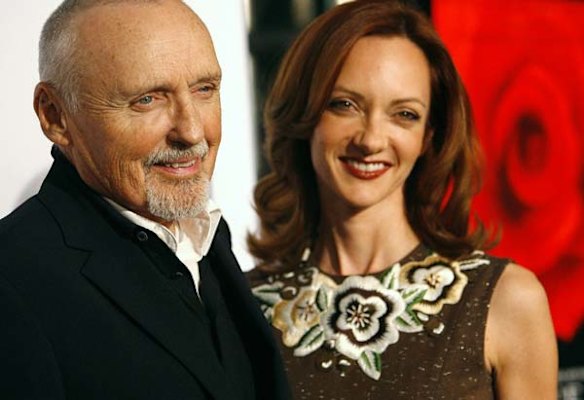 Dennis Hopper and his wife Victoria arrive at a screening of "Love in the Time of Cholera" in 2007.