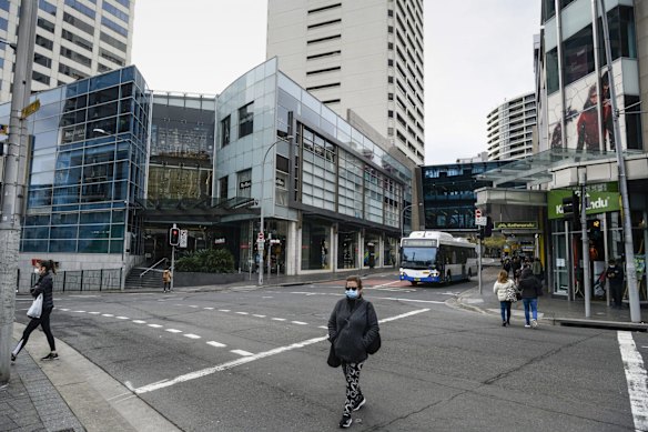 Bondi Junction is experiencing a decrease in activity since the latest COVID-19 outbreak.